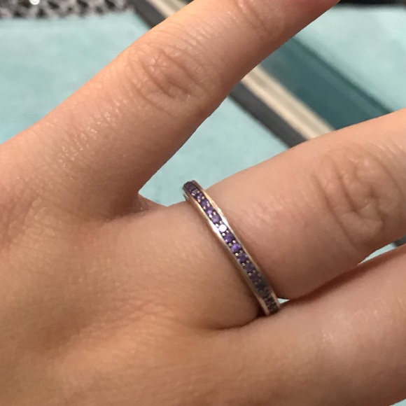 Pandora purple heart ring - Picture 2 of 3